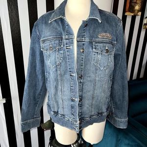 Vintage Y2K Harley Davidson Denim Jacket